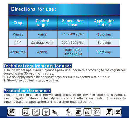 Dichlorvos 1000gl EC Organic Insecticide cas 62-73-7 Modern Pesticides