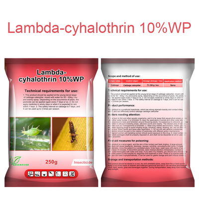 Ламбда цихалотрин 10% WP Инсектициды для борьбы с вредителями CAS 91465-08-6 поставщик 