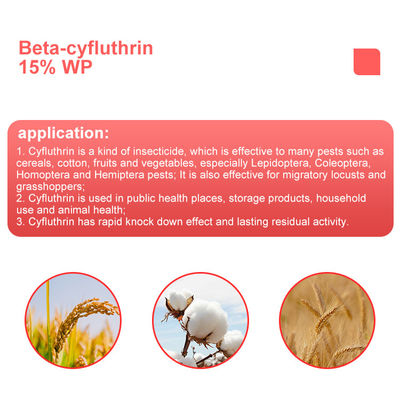 Cyfluthrin 8% + Beta-cypermethrin 2% WP Pest Control Insecticides For Vegetables