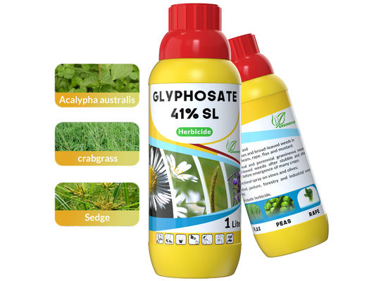 Glyphosate 41%SL Non Selective Herbicide Broadleaf Weed Killer CAS 1071-83-6